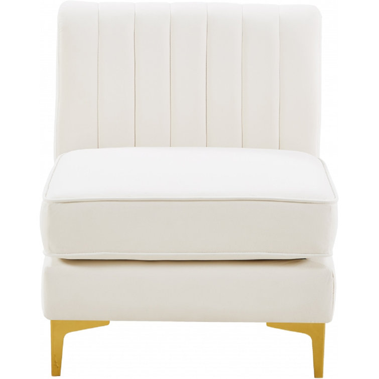 Tree Line Furniture 26'' Wide Tufted Velvet Slipper Chair Wayfair